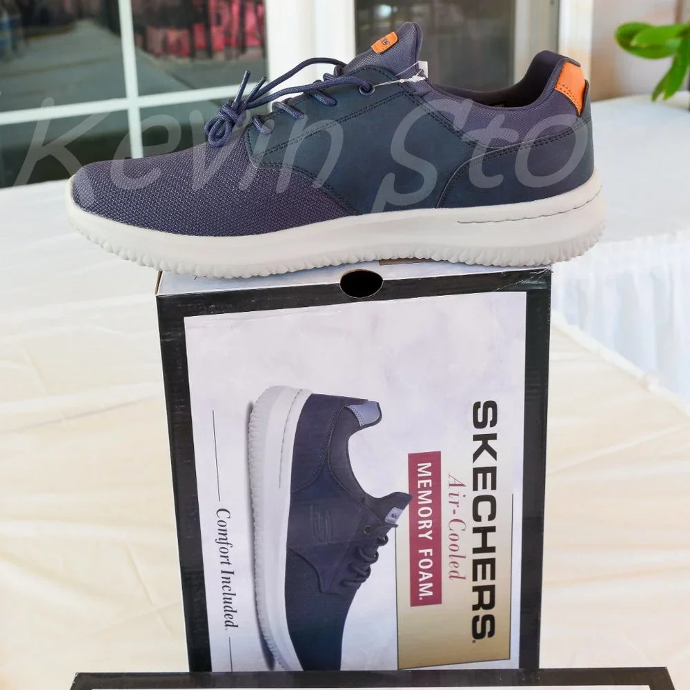 2 pairs Skechers bundle shoes BLACK+nAVY men shoes - Picture 2 of 16